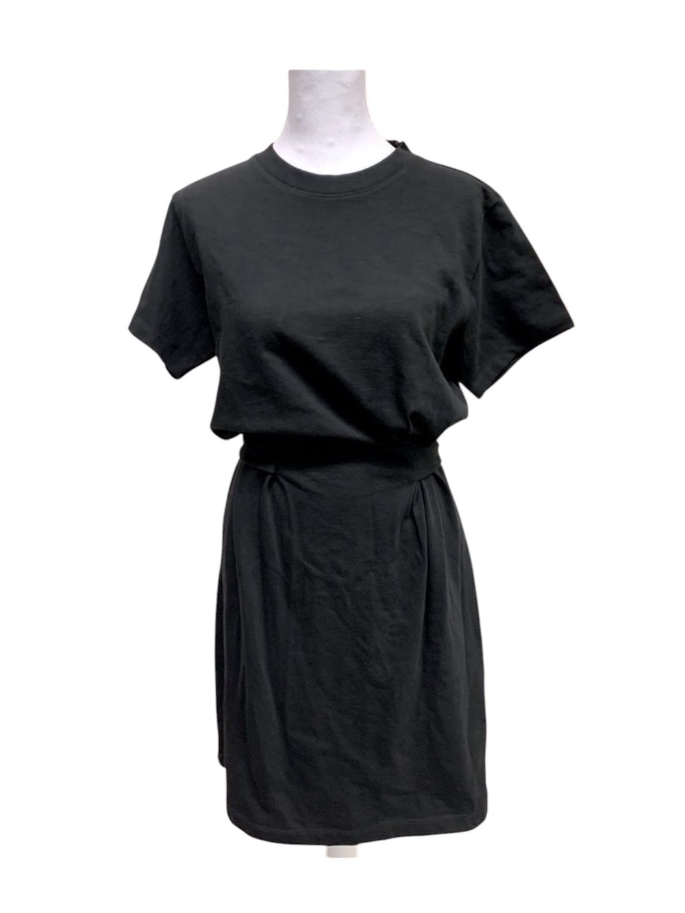 NWT Vince Auth Black Coastal T-Shirt Sweatshirt Dress Medium Tie Waist Casual